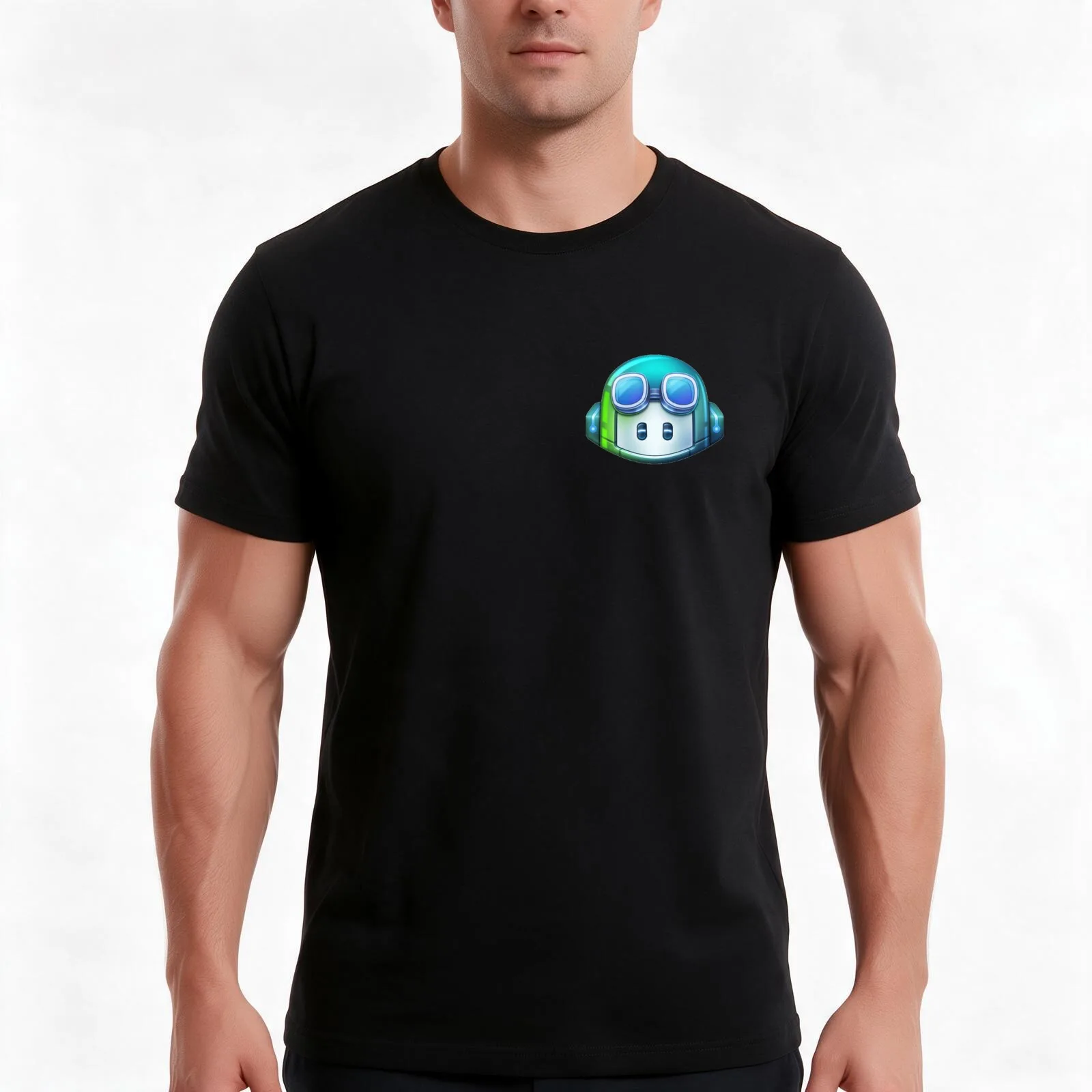 github copilot AI Microsoft T-Shirt Summer Casual Cotton Tee Oversized Streetwear Tops Vintage Graphic Print 100% Cotton