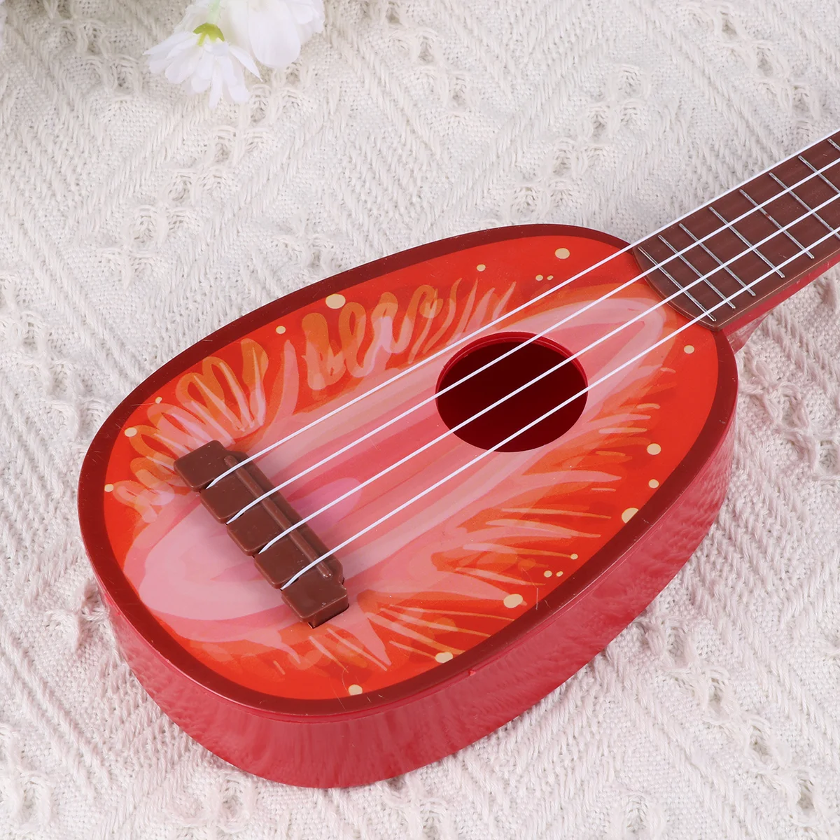 Gitara owocowa Ziarno drewna Ukulele Zabawka Mini instrumenty Zabawki muzyczne Dziecko Maluch