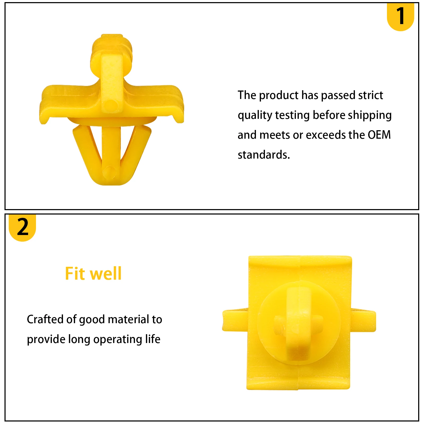 Seitenverkleidungs-Clip-Set Befestigungsclip für Seitentürverkleidung für 190 W201 190E 190D A00698883578 0019885081 Befestigungsclip Türverkleidungsklemme – Detail 3