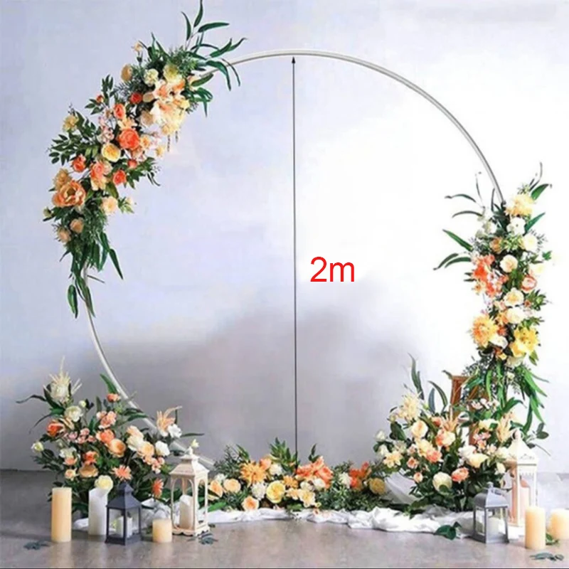 2.2m Giant Big Balloon Ring Round Balloon Arch Balloon Circle Stand Holder Frame Ring Birthday Wedding Decorations Background