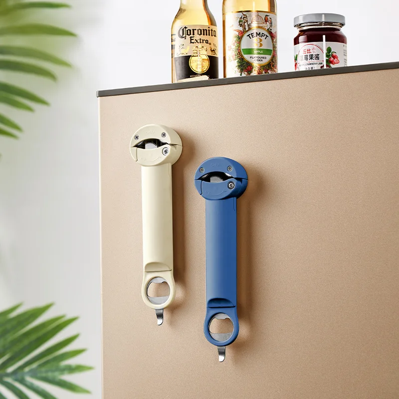 Multifunctional Bottle Opener Magnetic Suction Can Opener Canned Open Lid Open Screw Cap Open Lid Beer Opener Screw Cap