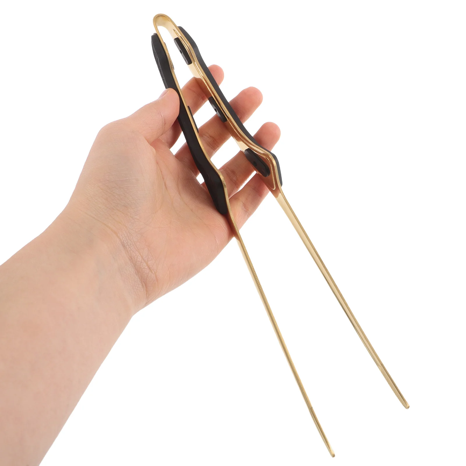 

1pc Outdoor Bbq Tongs Stainless Steel Heat Resistant Non Slip Grip For Camping Picnic Grilling Cooking Kitchen Serving Tools