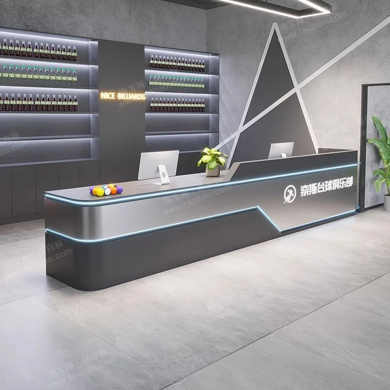 

Retro industrial style Billiards hall Bar checkout page Barber shop Hair salon Hotel Fitness training institution Reception