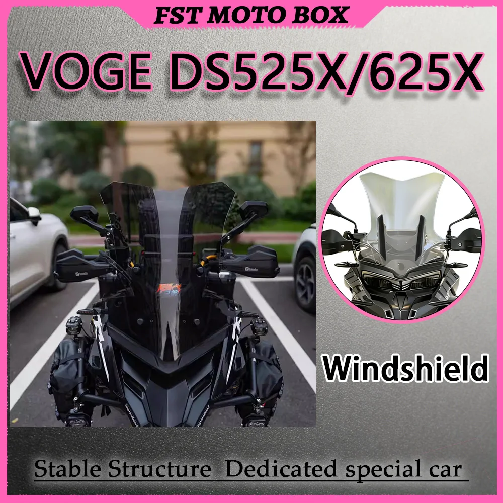 FOR VOGE DS525X DS625X Waterbird-Style Deflector Chest Guard Windshield Classic Aerodynamic Contour Design Motorcycle Accessorie