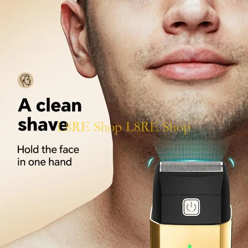 

L8RE Высокоэффективная перезаряжаемая мужская бритва, эффективный инструмент для бритья, портативные лезвия для путешествий,
