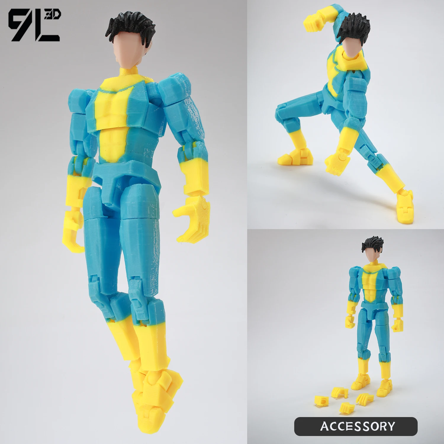 9L3D Geprinte NEWInvincibles Tech Jacker Titan13 Lucky13 Actiefiguur Dummy13 Motorfiets Multi-Gewrichten Collectible Model Speelgoed T13