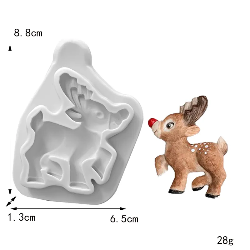 SaSanta Claus Elk kitchen accessories Cooking Tools Cake Decorating Silicone Mold For Baking Fondant Sugar Bakery Kitchenware
