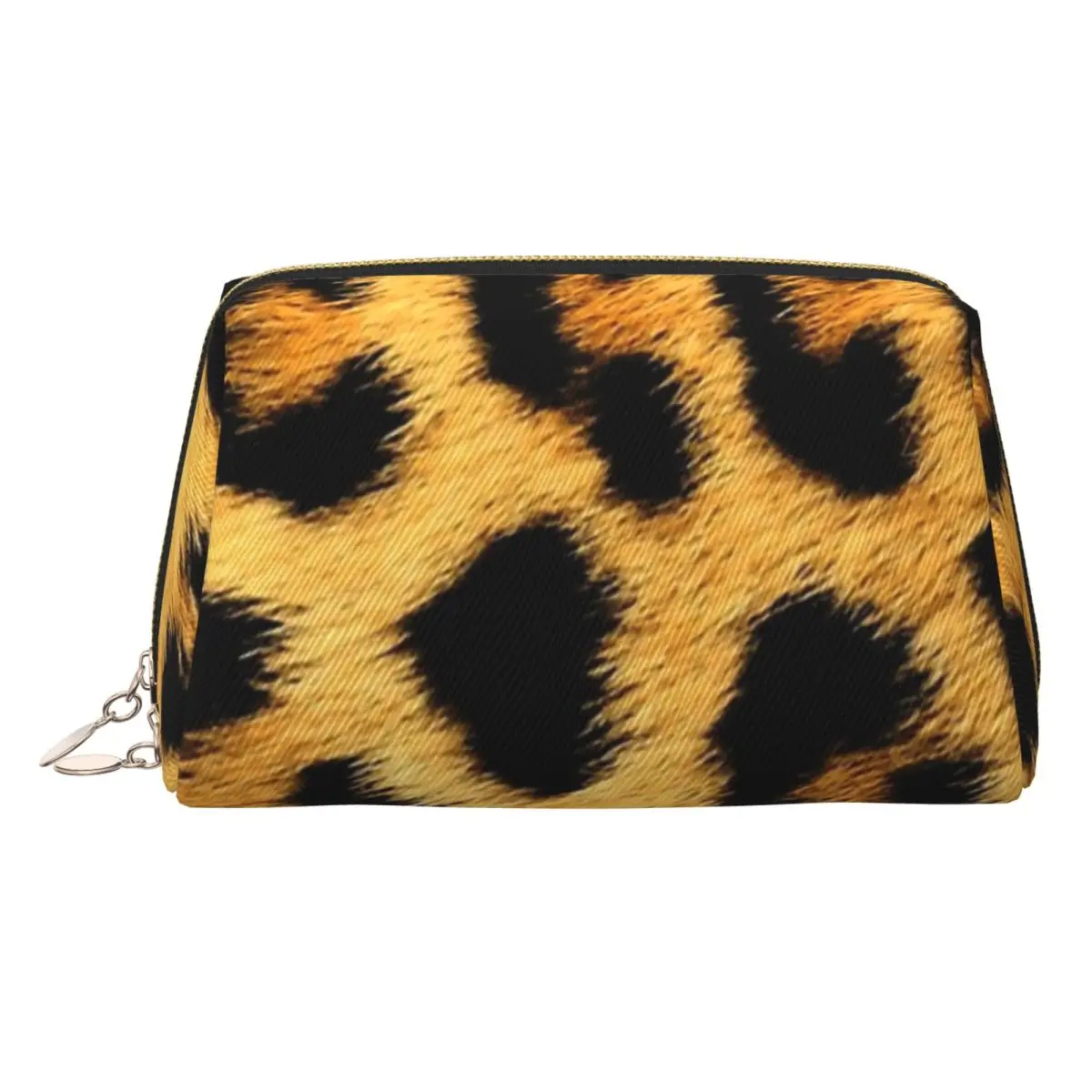 Leopard Print Women Cosmetic Bag Travel Makeup Organizer Pouch Toiletry Storage Dopp Kit Case