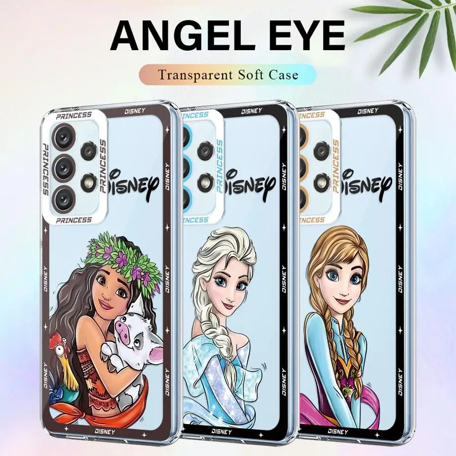 Disney Little Mermaid Princess Phone Case for Xiaomi Redmi Note 13 Pro 11 12 Pro 10 9T 10T 11S 5G 9 Note 10 11s 12s 9s Clear