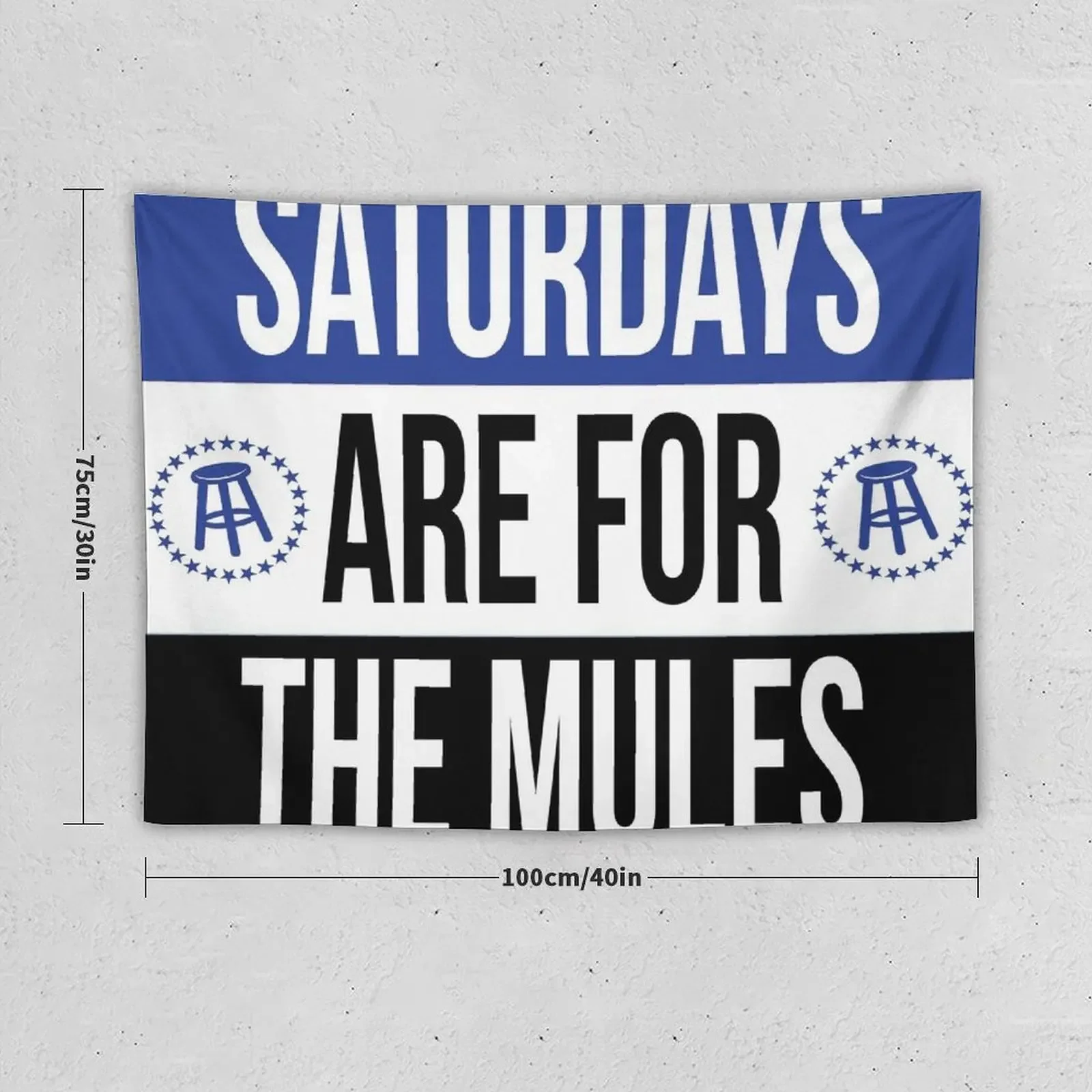 saturdays are for the mules Tapestry Christmas Decoration Room Ornaments Tapestry