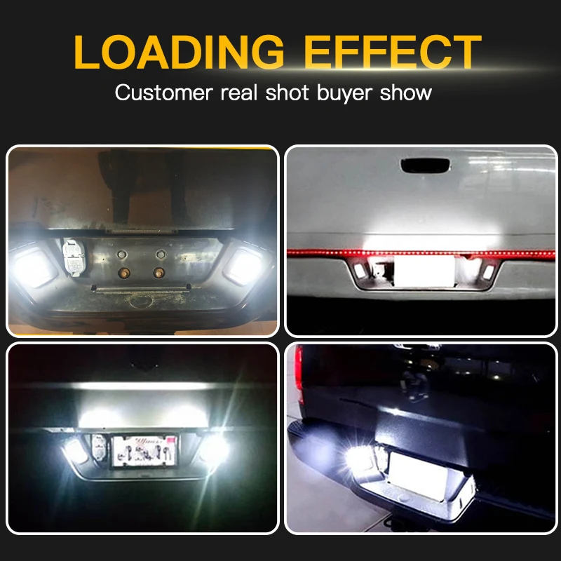 

2pcs Canbus LED License Plate Light White Lamp For Dodge Ram 1500 2500 3500 2003-2018 1500 Classic 2019 55077291AE