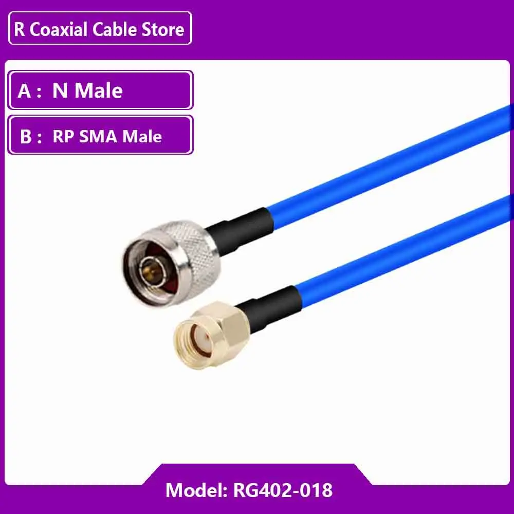 Kabel Adapter RF typu RG 402 wpół elastyczny kabel typu N męski/żeński do SMA 50 omów RF koncentryczny przedłużacz z Pigtail