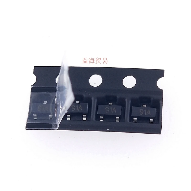 100PCS/LOT NEW ORIGINAL FMMT591ATA silkscreen 91A Bipolar Junction Transistor SOT-23