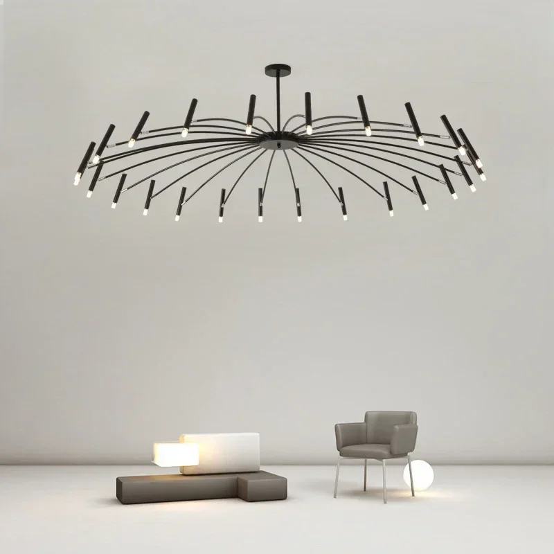 Nordic Rotatable Metal Led Chandeliers Lighting Living Dining Room Pendant Lamp Home Decor Bedroom Hanging Drop Lights Luminaire