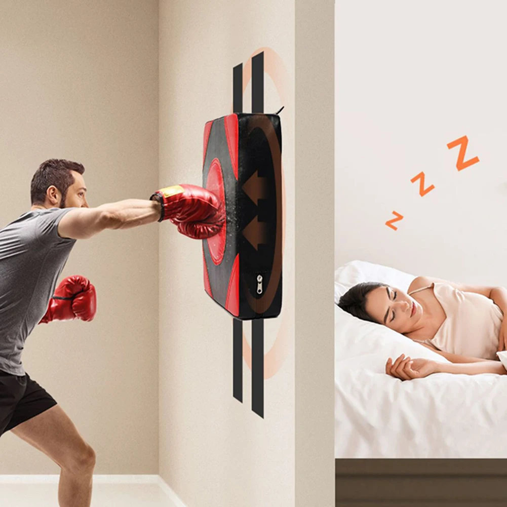 Boxing Punch Target PU Leather Boxing Training Sandbag Adjustable Height Punching Bag Wall Punching Pad for Martial Arts Karate