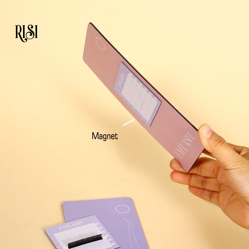 RISI Magnetic Eyelash Extensions Holder Glue Pallet Magnet Lashes Extension Stand Lash Tile Palette Eyelash Tools