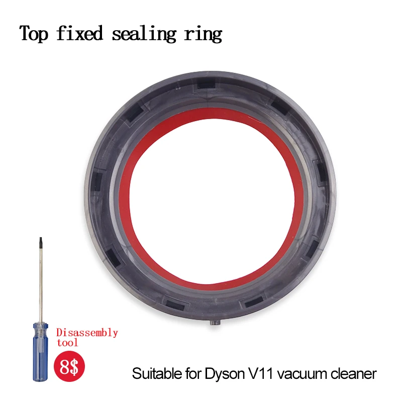 Dyson V11 elektrikli süpürge için-üst sabit sızdırmazlık halkası toz Bin yedek toz toplama aksesuarları ev aletleri