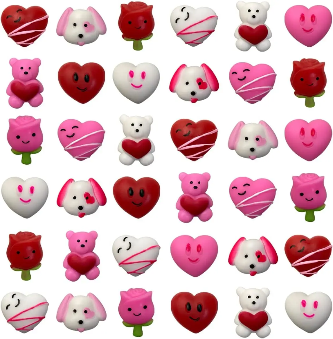 

Набор из 36 мягких игрушек-сквишей ко Дню святого Валентина для детей - 12 видов, сувениры для вечеринок, подарки для класса, для веселых игр