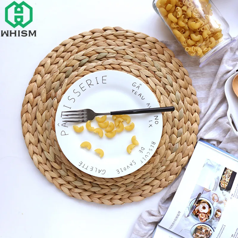 Rotan Stro Placemats, Cup Coasters Pad Eettafel Mat Warmte Isolatie Pot Houder Rieten Drink Coaster Keukenaccessoires