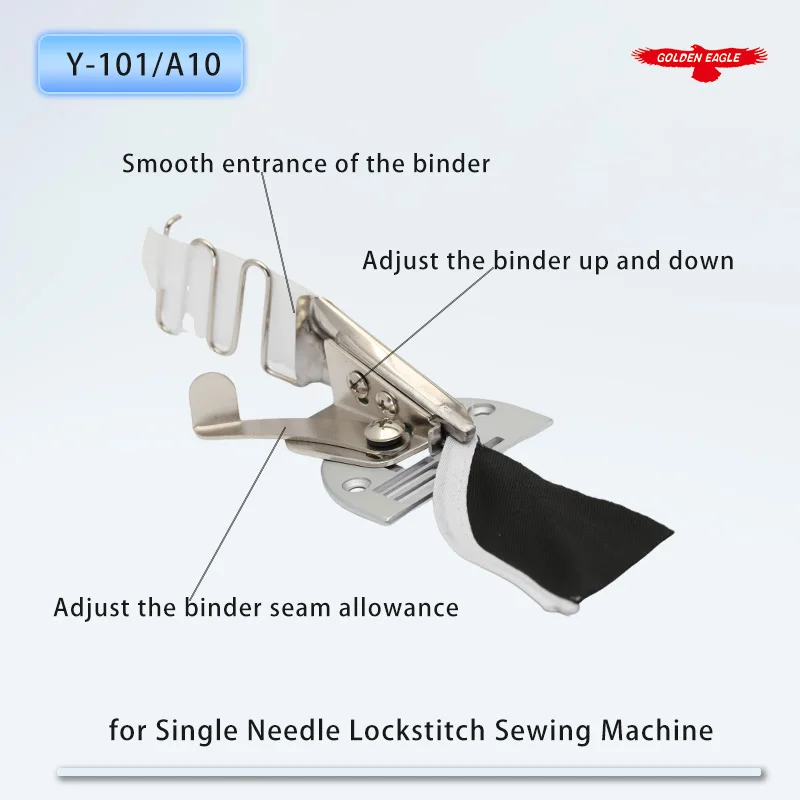 Golden Eagle Y-101 Double-Fold Binder A10 Right-Angle Binding Binder for Lightweight Fabrics Wholesale Flat Sewing Machine Parts
