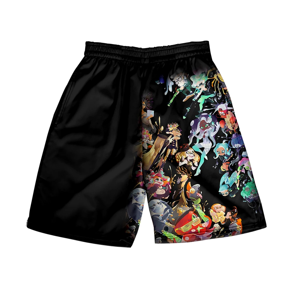 2026 Splatoon 3 Merch Summer Women/Men  Elastic Waist Streetwear Shorts Kawaii Beach Shorts New Game Splatoon3 pants