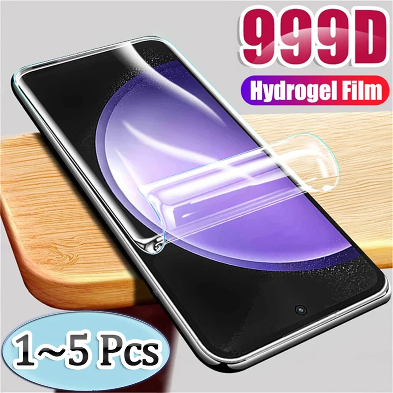 1~5 Pcs, Hydrogel Film for Samsung S23FE Screen Protector S23+ Samsung S23 Ultra Protective Film S 23 Plus Samsung Galaxy S23 FE