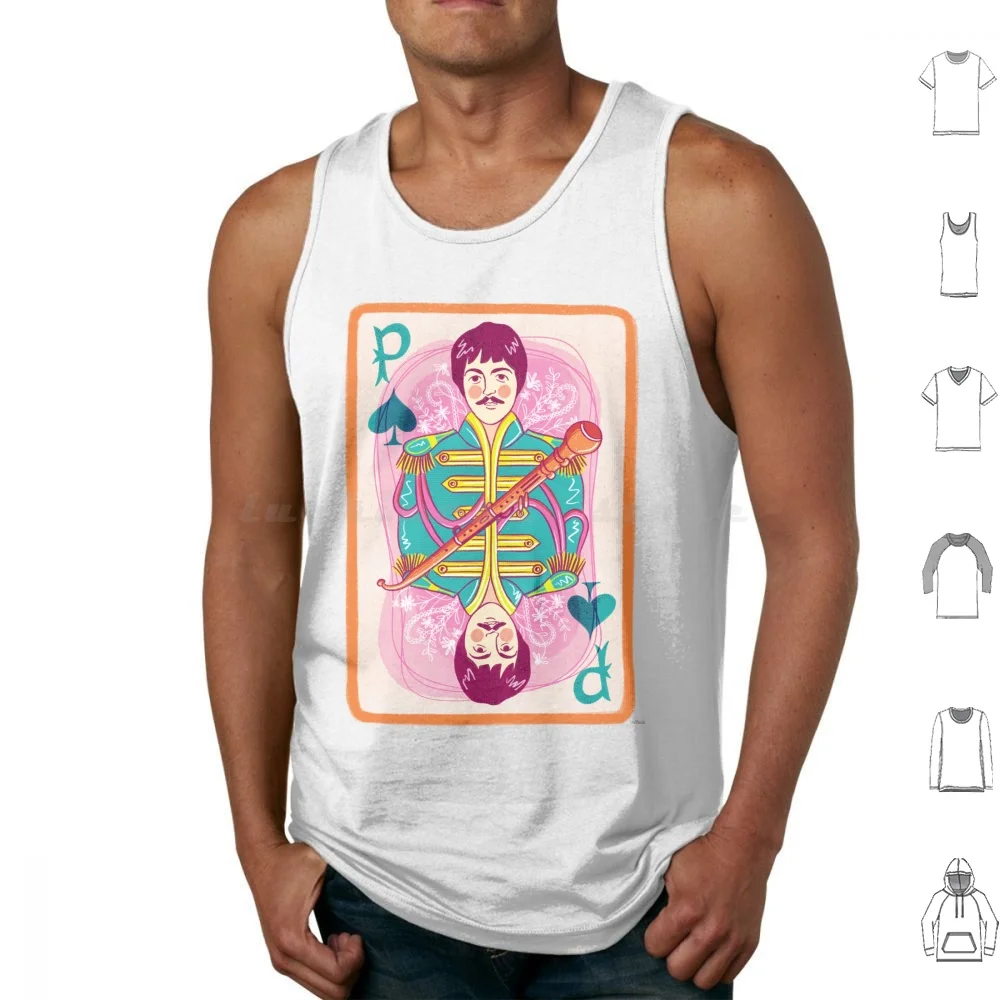 The-Tank Tops Print Cotton The Sgt Peppers Lonely Heart Club Band Music Bands Bands 60s Playing Music Lover Music Beat