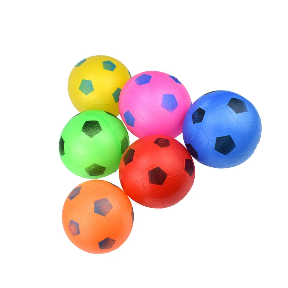 9Pcs Kids Inflatable Soccers Toys Multi-color Plastic Footballs Toys Funny Indoor Outdoor Game Toys (Random Color)