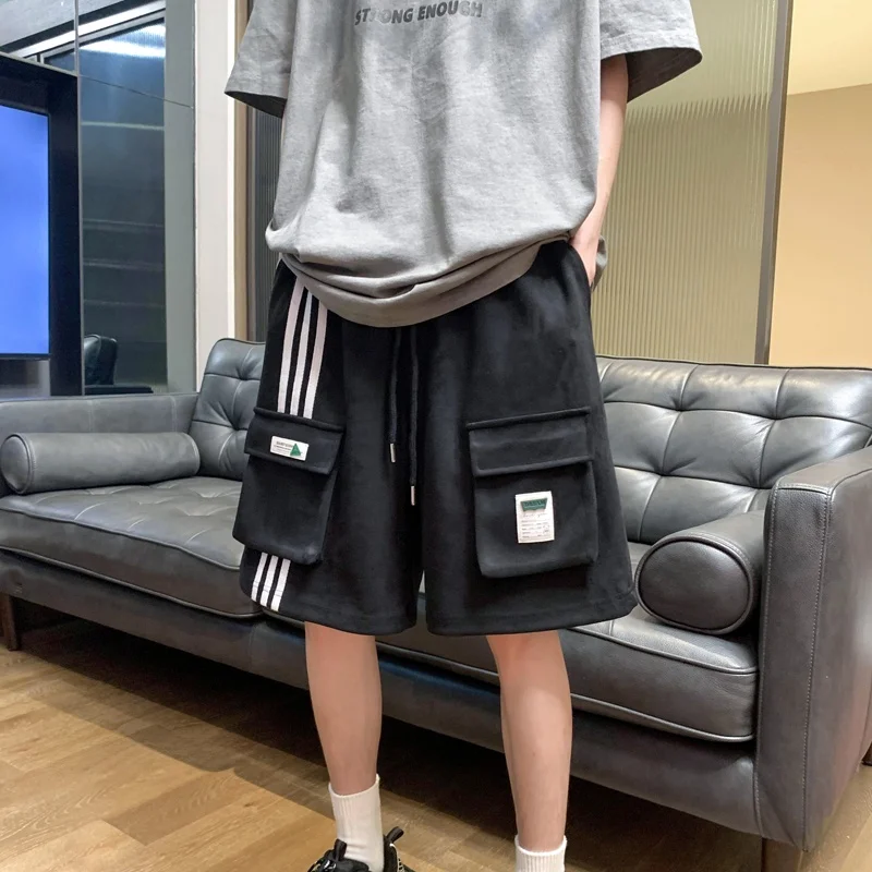 

Men's Summer Thin Five-Point Casual Loose Sports orts Faionable Workwear Breathable Comfortable Straight Leg Pants