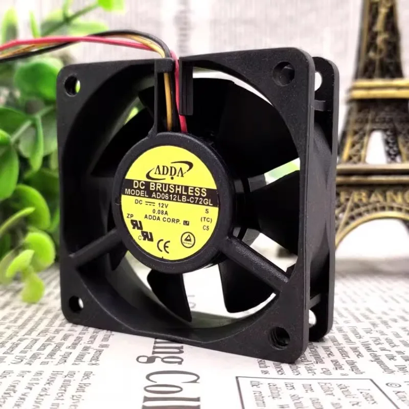 New Cooler Fan for ADDA AD06012LB-C72GL 6020 12V 0.08A 6CM chassis silent cooling fan 60x60x20mm