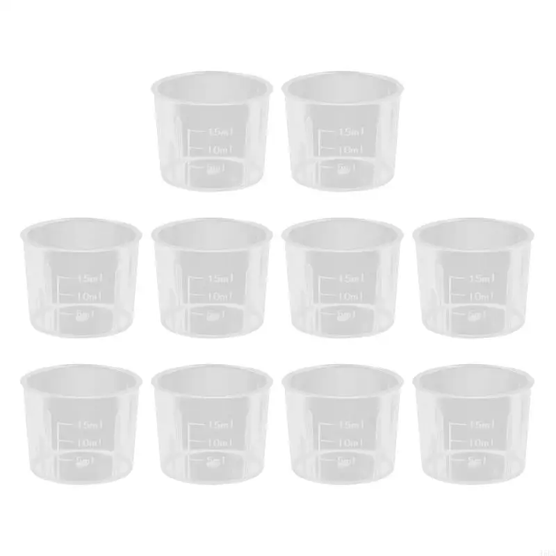 เครื่องมือวัดความจุ 15 มล. แบบพกพา T5EA สำหรับผสมเม็ดสีอีพอกซีเรซิน 10pc