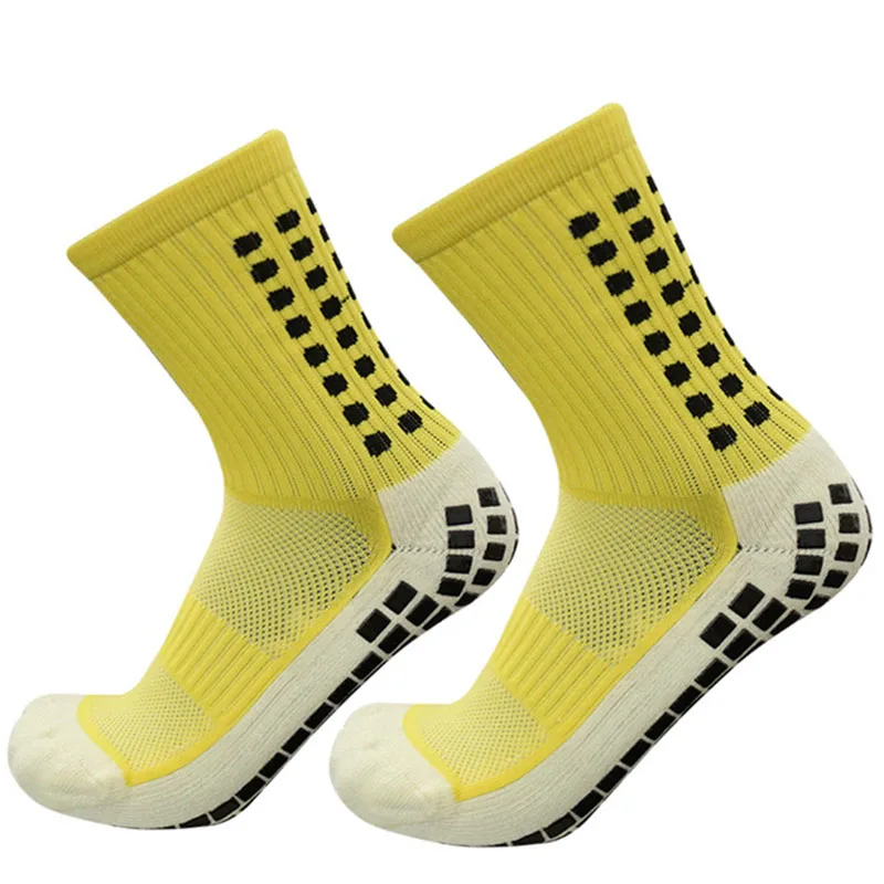 Anti-Slip Atmungsaktive Fußball Socken Männer Sommer Laufschuhe Baumwolle Gummi Fußball Frauen Radfahren Sport Zubehör Fußball Grip Socke