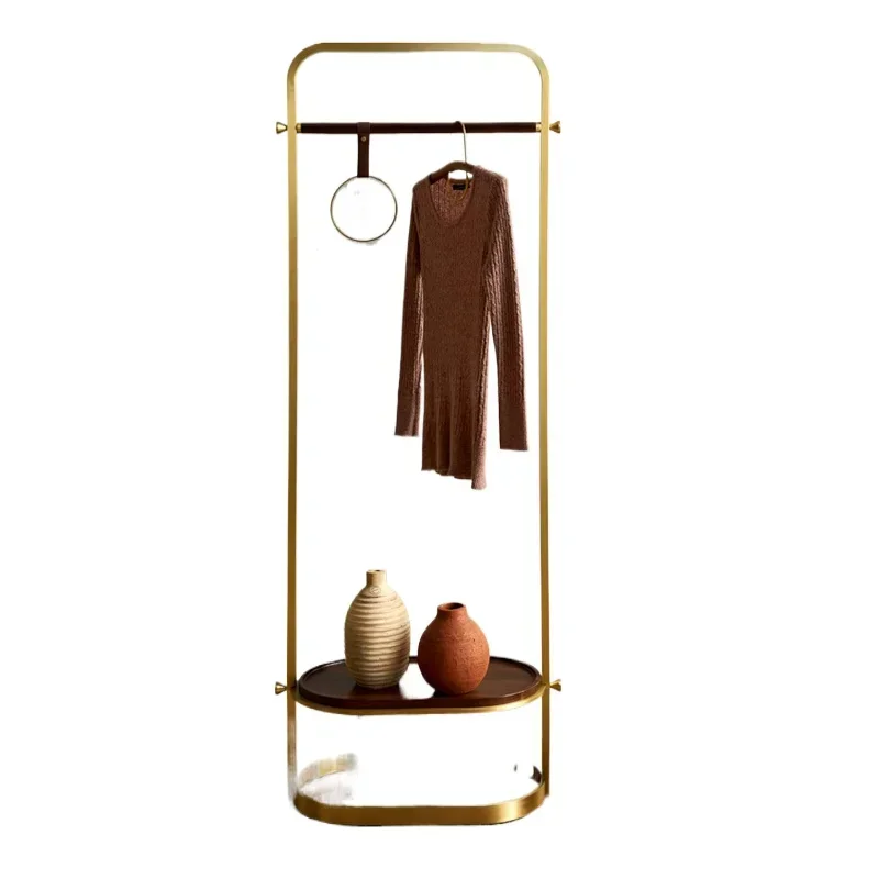 

Black walnut solid wood designer creative stainless steel hanger