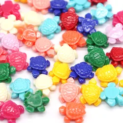 Little Colorful Turtle Coral Beads For Jewelry Making Necklace Bracelet 10X12mm Artificial Coral Beads Wholesa