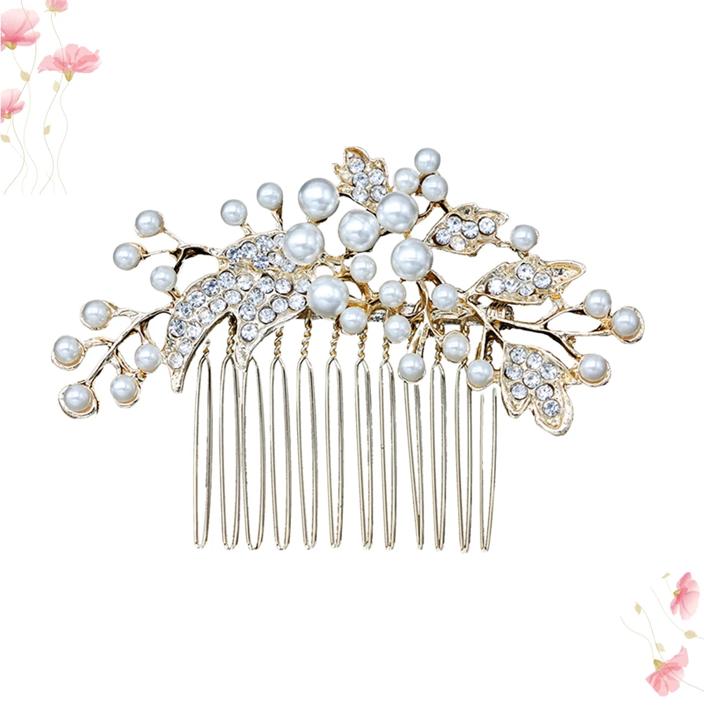 

Rhinestone Hair Bridal Headdress Wedding Headpiece Bride Insert Women Bridal Hair Comb Comb Jewelry Beautiful Color
