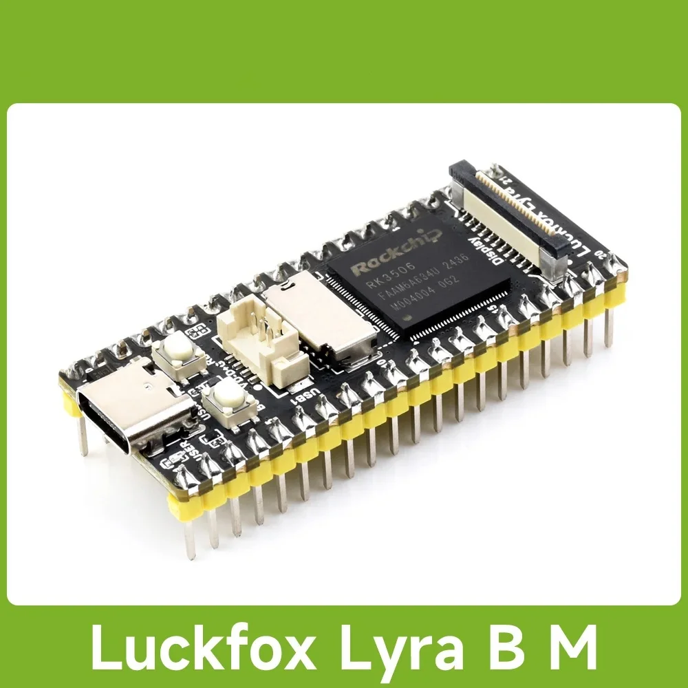 Luckfox Lyra RK3506G2 Linux Micro Development Board Integrates Tripe-core ARM Cortex-A7 and ARM Cortex-M0 Processors,128MB DDR3L