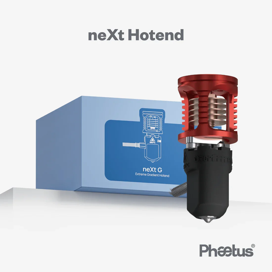 Phaetus Next G Hotend Next G Fiber Hotend High Flow Rate Detachable V6 Nozzles Compatible with Voron Prusa Mk2 Mk3 Creality 4