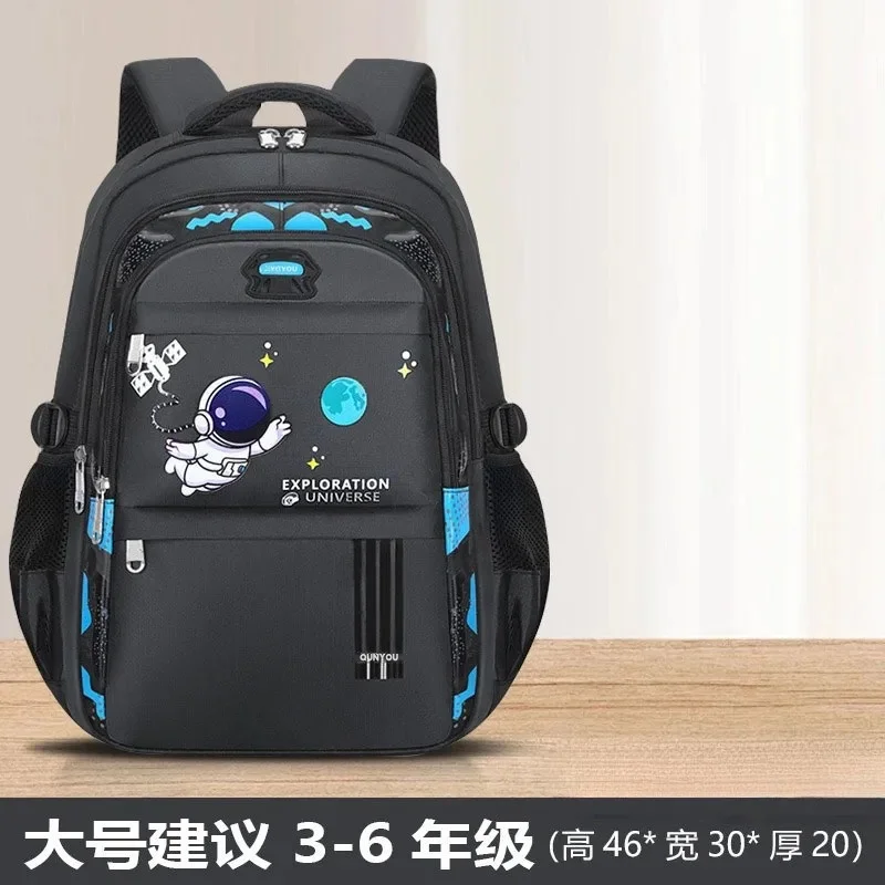 Ridge Protection Lightweight Waterproof Children's Schoolbag Primary Boy Male Portable Space Dirt-resistant Travel Shoulder