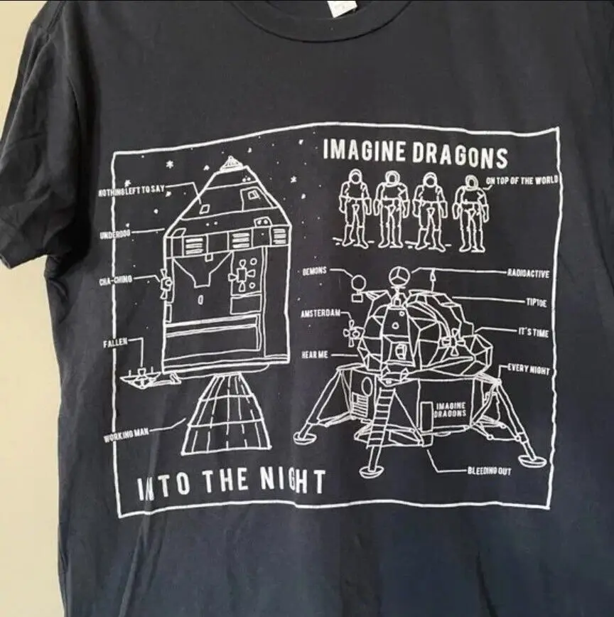 

Remake Imagine Dragons T shirt, into the night, pop rock band, unisex shirt