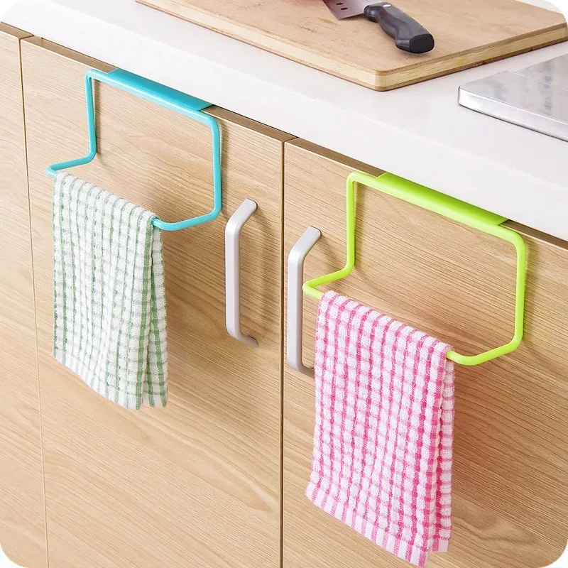 Kitchen Organizer Towel Rack Bathroom Hanging Holder Cabinet Racks Holder Storage Hanger Shelf for Kitchen Supplies Accessories