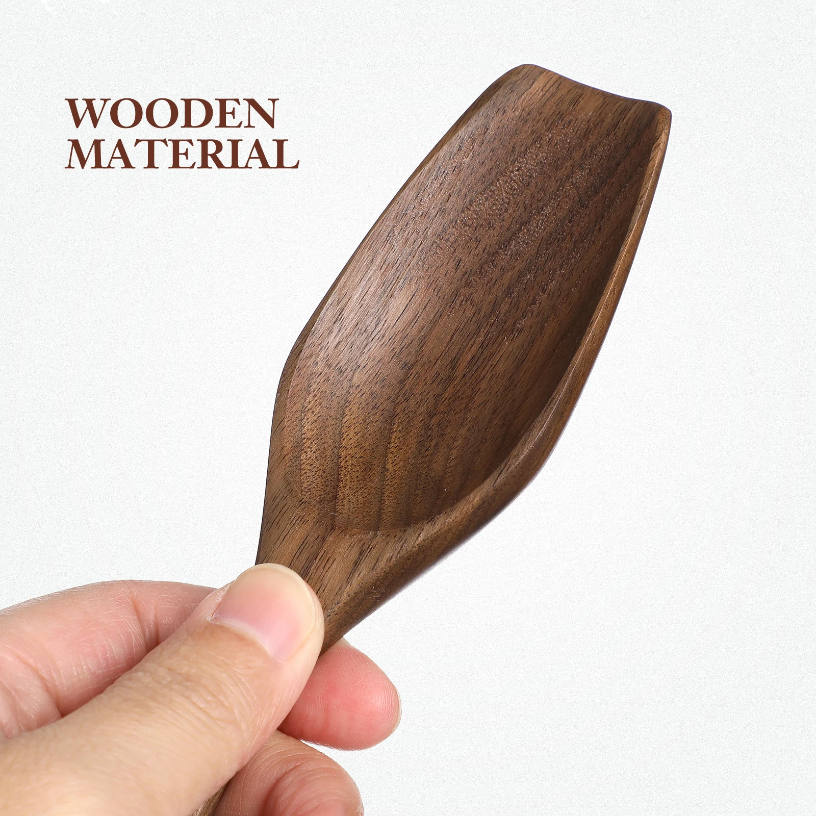 

1pcs Wooden Coffee Grain Wood Tablespoon For Tea Beans Kitchen Use Multipurpose Smooth Wood Teaspoon Tool