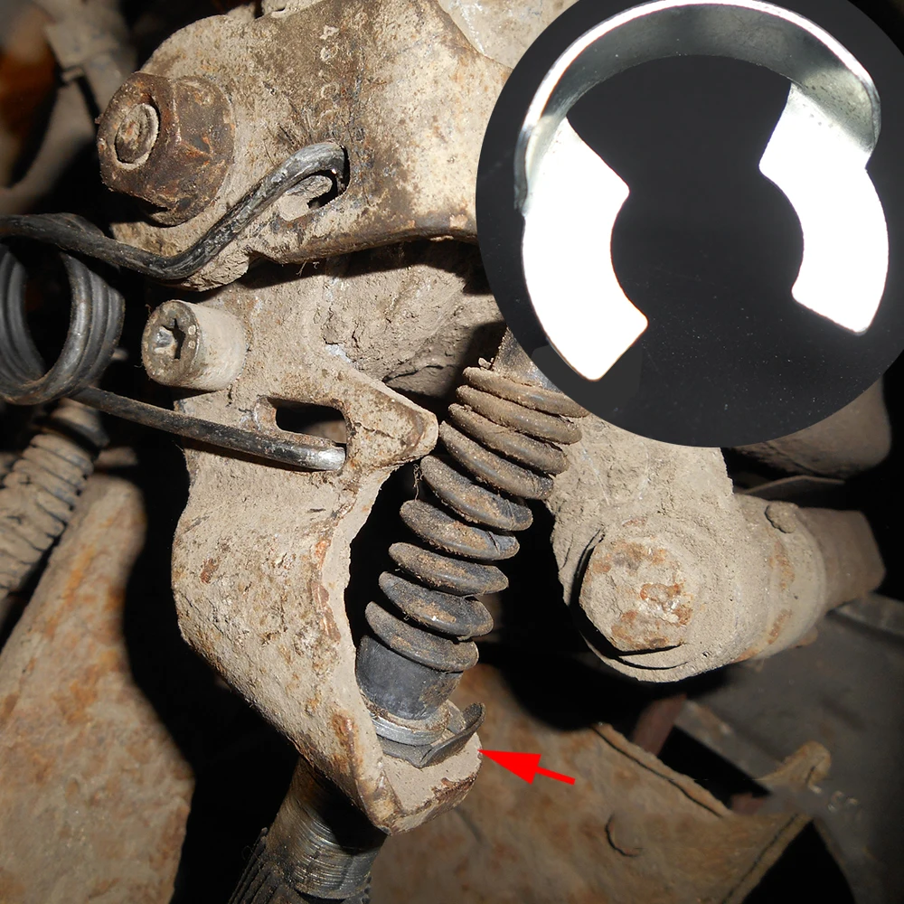 Para Vauxhall Opel Corsa Zafira A B C Kadett Meriva Tigra freno de mano Cable de estacionamiento soporte Clip bloqueo arandela abrazadera remache
