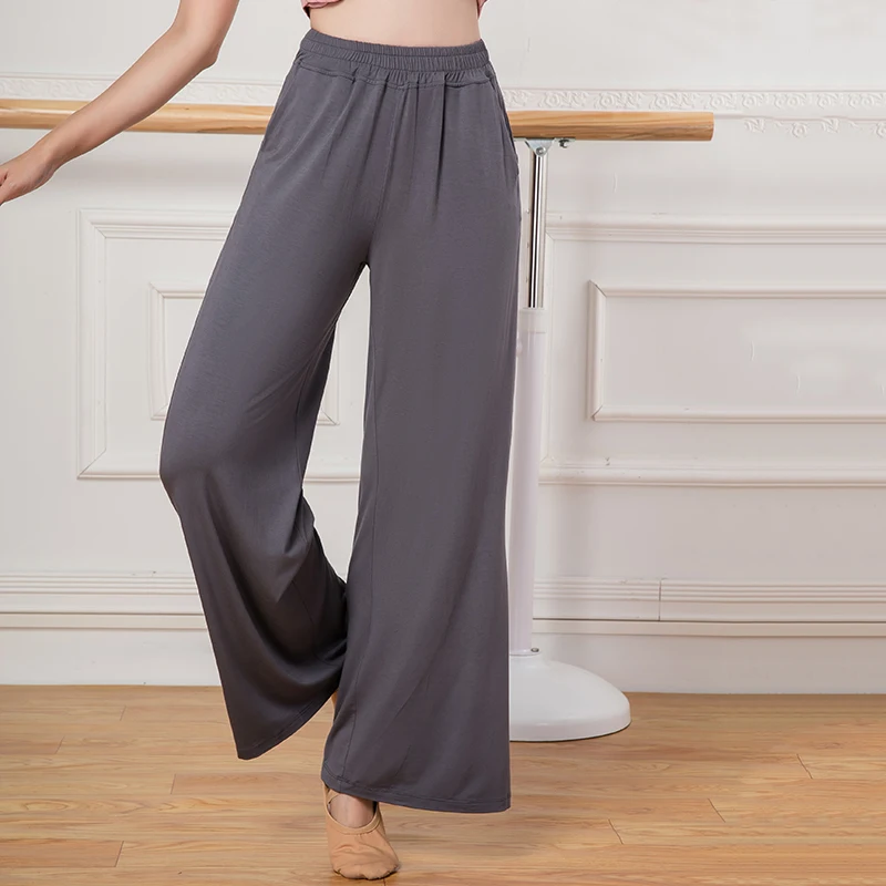 カスタマイズされた女性の大人のバレエダンスパンツヨガエクササイズルーズフィットトレーニング服通気性吸汗パンツレオタード