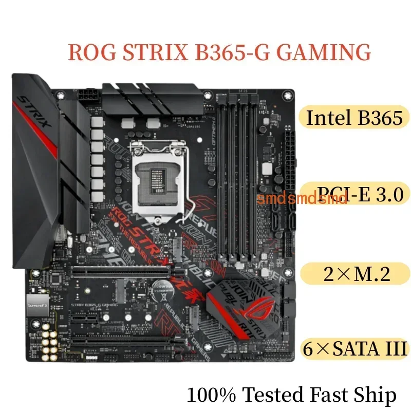 For ROG STRIX B365-G GAMING Motherboard 64GB LGA 1151 DDR4 Micro ATX Mainboard 100% Tested Fast Ship