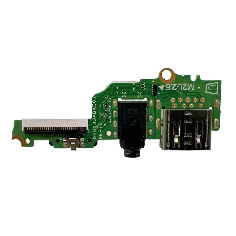 DA0X33ABAE0 REV:E For HP X360 TPN-Q199 13-AE Original SWITCH POWER BUTTON USB AUDIO BOARD