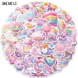 Autocollants de bonbon de dessin animé rose mignon pour enfants, décalcomanies graffiti, articles de bricolage, Kawaii, voyage, bagages, réfrigérateur, ordinateur portable, 10 pièces, 30 pièces, 50 pièces