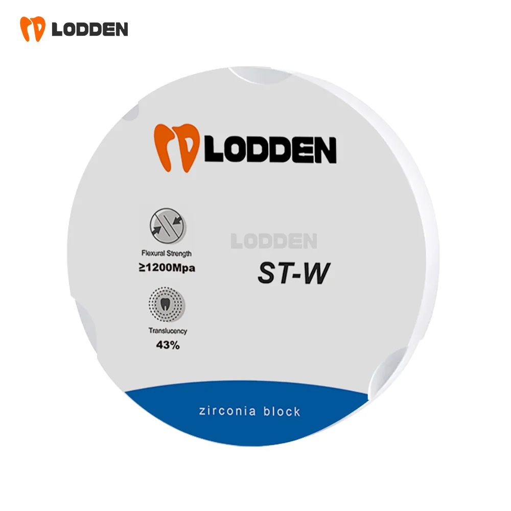 LODDEN ST-W Dental-Zirkonoxid-Block 98mm CAD/CAM-Frässcheibe Super Transluzentes Weißes Rohling für Kronen, Brücken und Vollbogen im Dentallabor – Detail 8