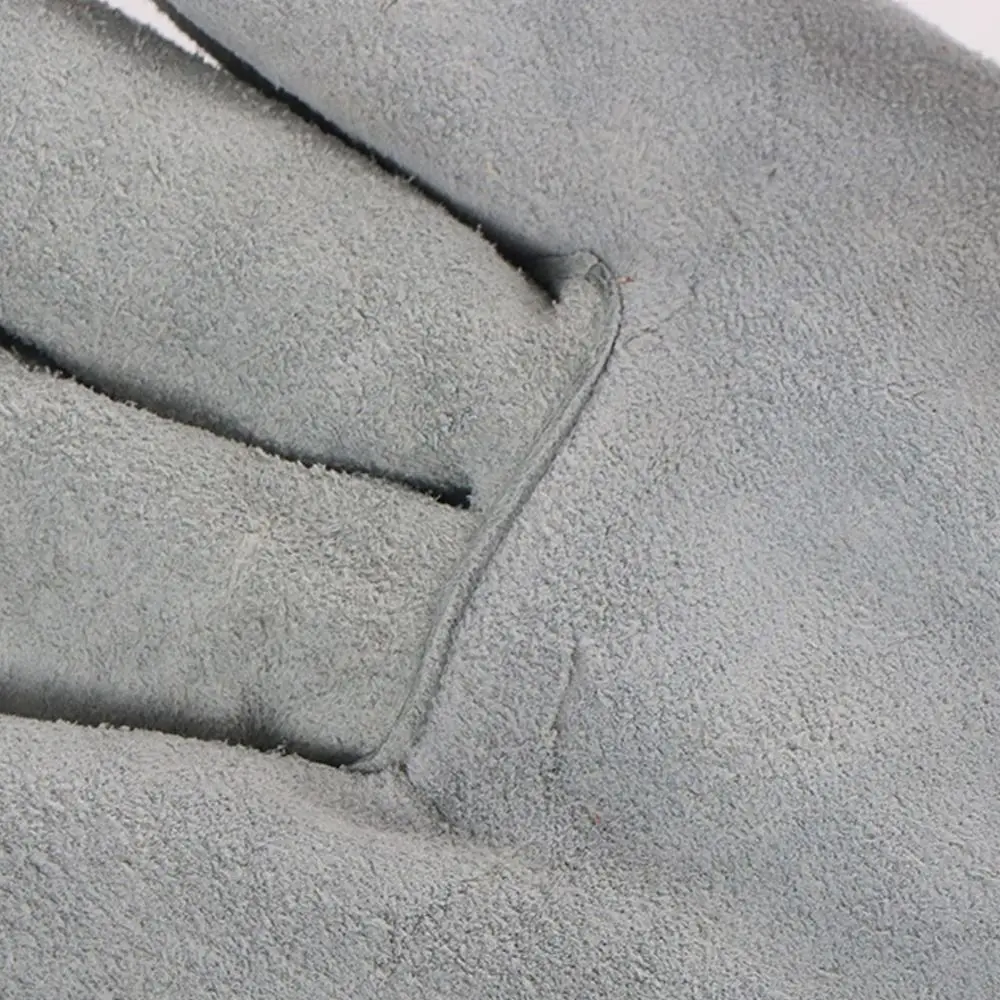 

1 Pair Abrasion Resistant Leather Welding Gloves Labor Protection Heat Resistant Cowhide Work Gloves Thickened Comfortable