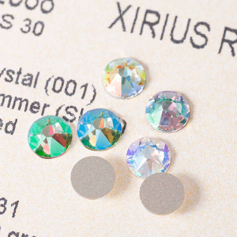 Neue echte 2088 Strass-Steine ohne Hotfix, alle Farben, flache Rückseite, Xirius Flatback No-Hotfix-Steine für Nägel und Kleidung. – Detail 3