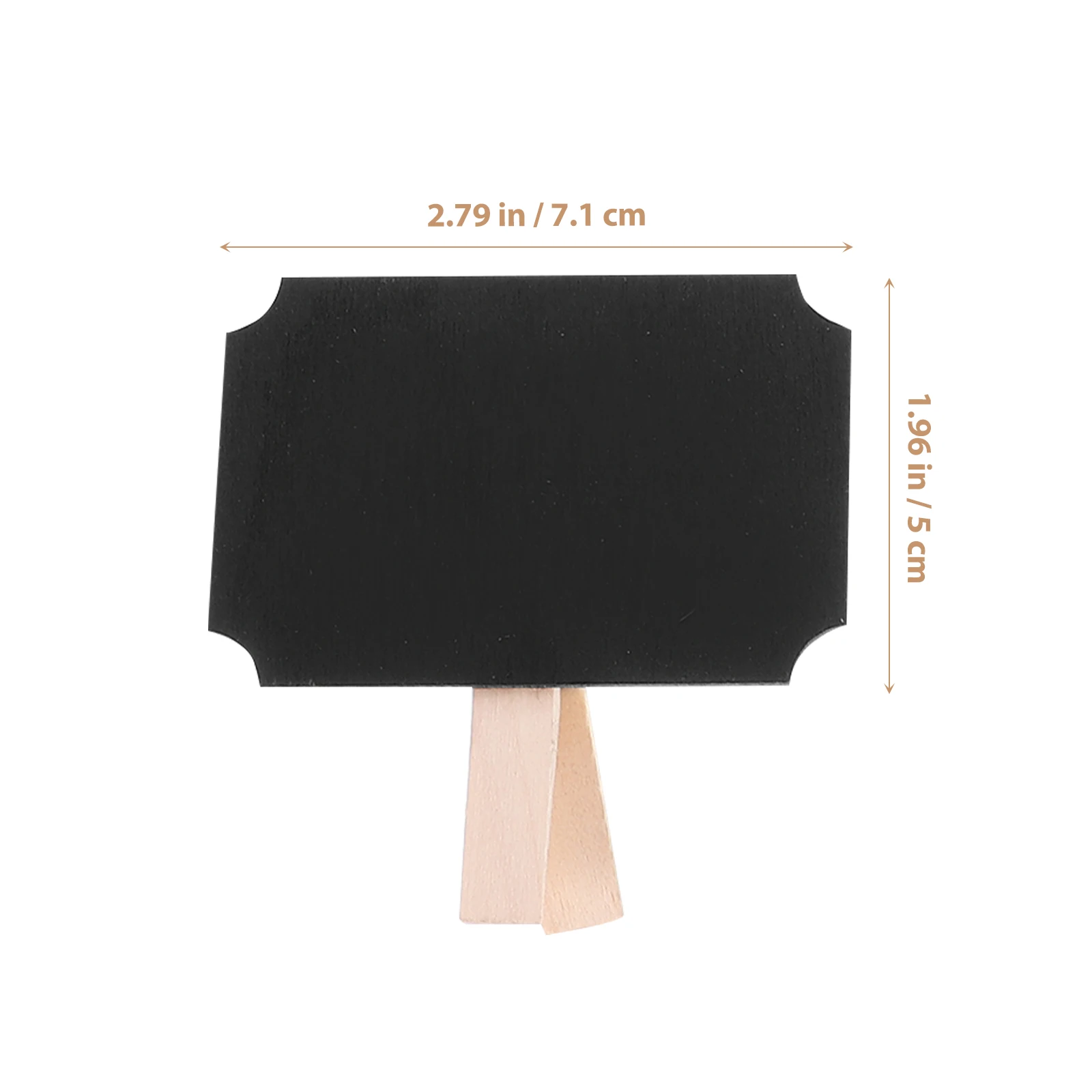 Mini lavagna da 30 pezzi con clip per messaggi in legno, cartelli per lavagne alimentari